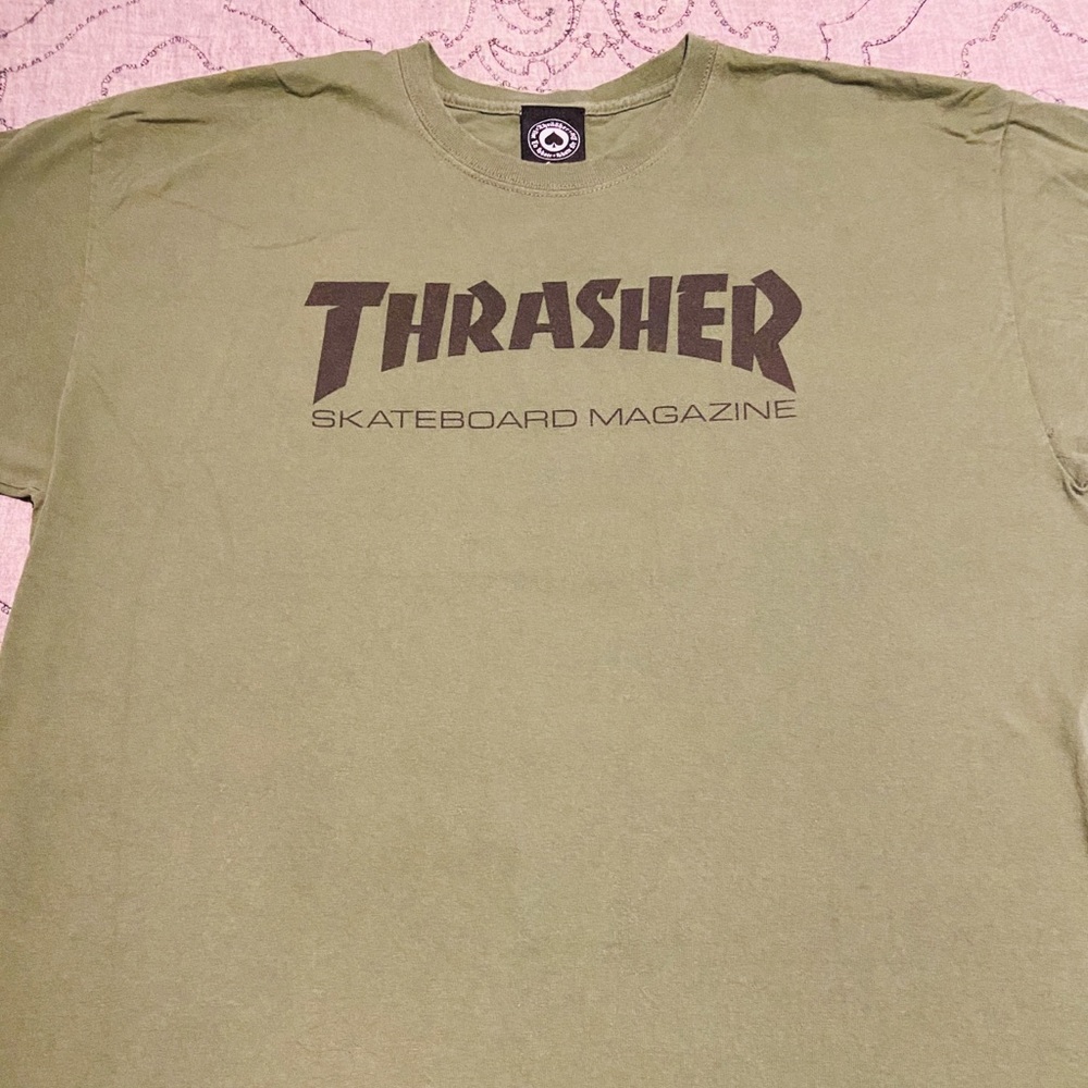 Army/Olive Green Thrasher T-Shirt